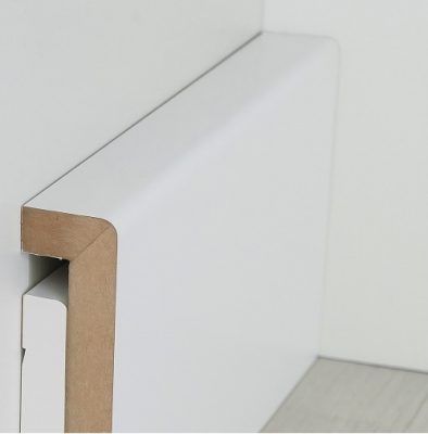 Σοβατεπί Jerotech MDF λευκό 9cm επικάλυψης