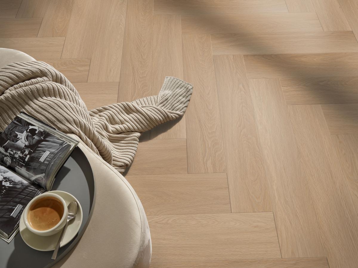 Δάπεδο Βινυλικό SPC Premium Herringbone Corepel Nature Oak S41512 5+1mm - Image 2