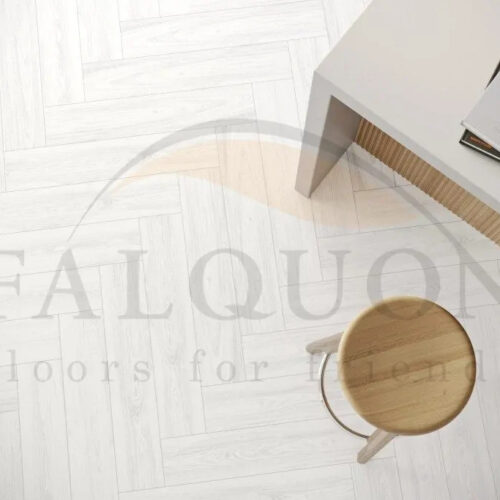 Δάπεδο SPC Falquon Herringbone D2935 White 6mm - Image 2