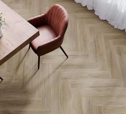 Δάπεδο SPC Falquon Herringbone P6001 Toscon Oak 6mm - Image 2