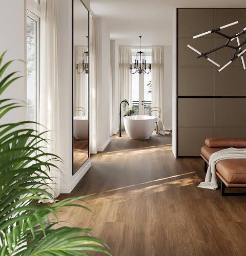 Δάπεδο SPC Falquon Wood P6005 Marrone oak 6mm - Image 2