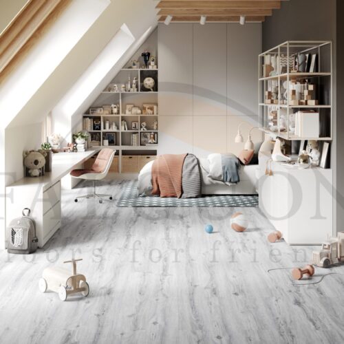 Δάπεδο SPC Falquon Wood P1007 Ice Oak 6mm - Image 2