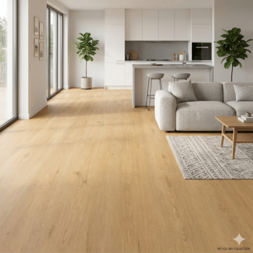 Δάπεδο Βινυλικό SPC CEL-004 Natural Oak 5+1mm - Image 2